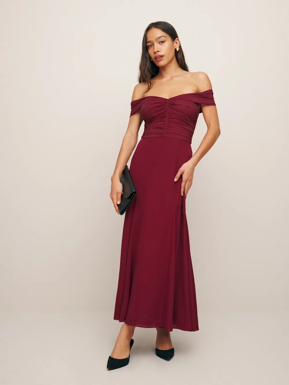 Reformation Cashien Dress in Chianti